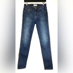 Madewell 9" High Riser Skinny Dark Denim Blue Jeans Women’s size 27 Pre-owned‎